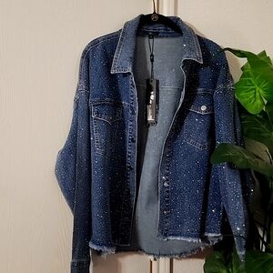 For Her- Sparkly Denim Jacket